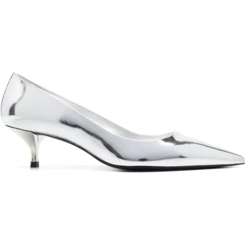 Silver Kitten Pump , female, Sizes: 5 UK, 3 UK, 4 1/2 UK, 6 UK, 7 UK, 5 1/2 UK - Stuart Weitzman - Modalova