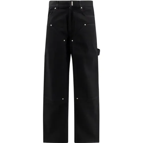 Cotton Trouser with Metal Details , male, Sizes: W33, W32 - Givenchy - Modalova