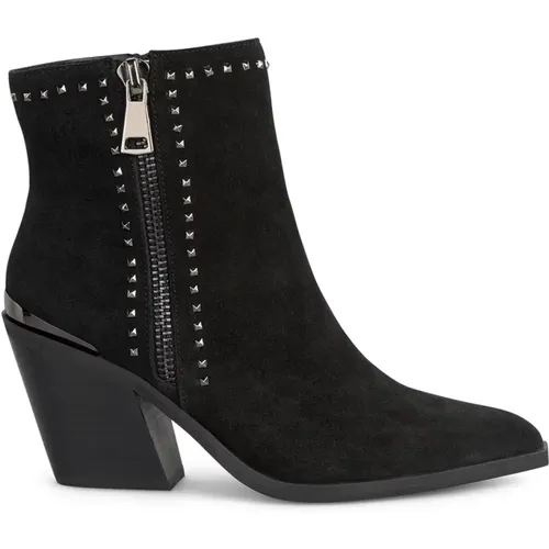 Ankle boots with heel and studs , female, Sizes: 4 UK, 6 UK, 8 UK, 7 UK, 2 UK, 9 UK, 5 UK, 3 UK - Alma en Pena - Modalova