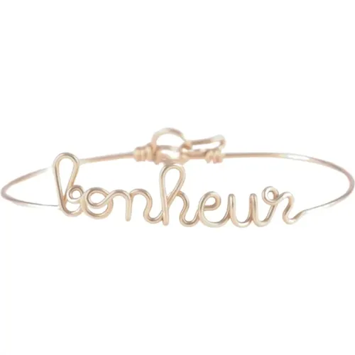 Goldenes Bonheur Armband , Damen, Größe: ONE Size - Atelier Paulin - Modalova