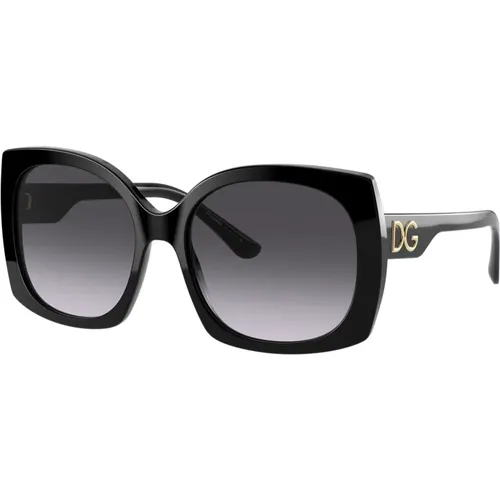 Grey Shaded Sunglasses , female, Sizes: 58 MM - Dolce & Gabbana - Modalova