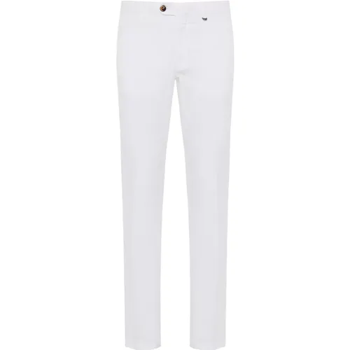 Lyocell/cotton pants , male, Sizes: L - Canali - Modalova