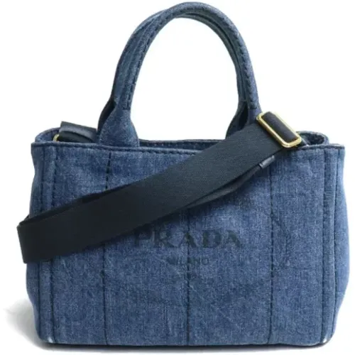 Pre-owned Denim shoulder-bags , female, Sizes: ONE SIZE - Prada Vintage - Modalova