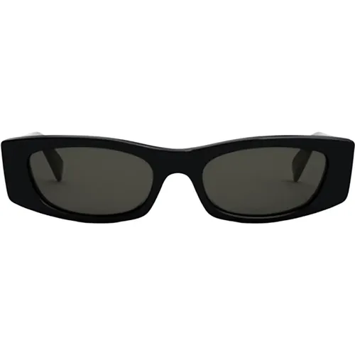 Schwarze Ss23 Sonnenbrille für Damen , Damen, Größe: 55 MM - Celine - Modalova