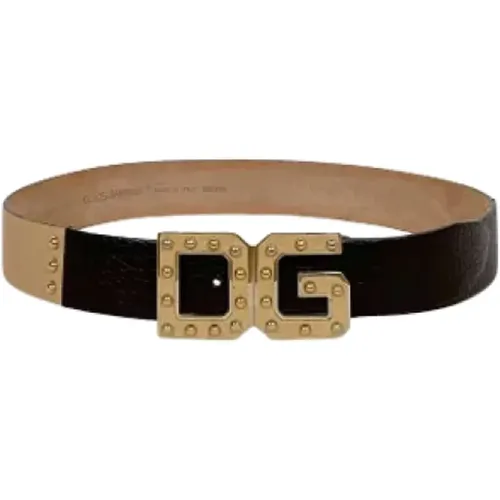 Pre-owned Leather belts , female, Sizes: ONE SIZE - Dolce & Gabbana Pre-owned - Modalova