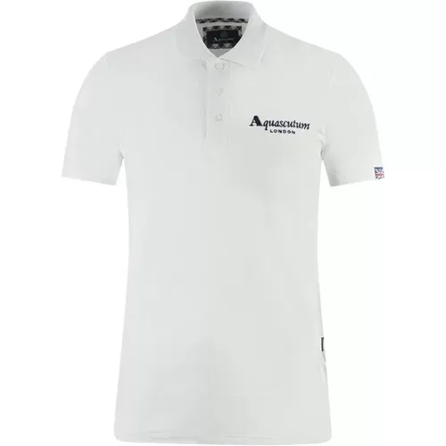 Contrasting Logo Polo Shirt , male, Sizes: XL, 2XL, M, S, L - Aquascutum - Modalova
