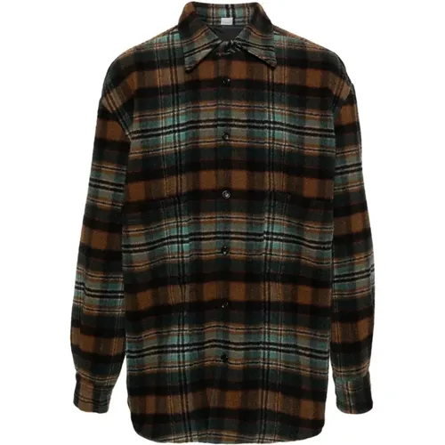 Check Shirt Jacket , male, Sizes: L, M - Winnie NY - Modalova