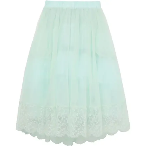 Mint Lace Tutu Skirt , female, Sizes: XS - Simone Rocha - Modalova