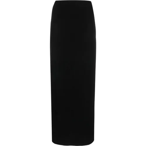 Midi Skirt with Side Slit , female, Sizes: XS, 2XS, M - Norma Kamali - Modalova