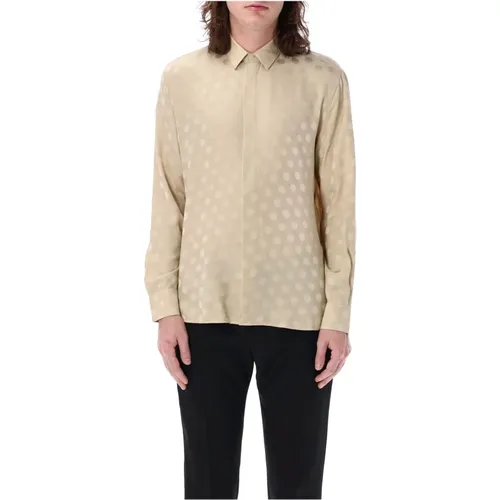 Casual Shirts , male, Sizes: L, M - Saint Laurent - Modalova