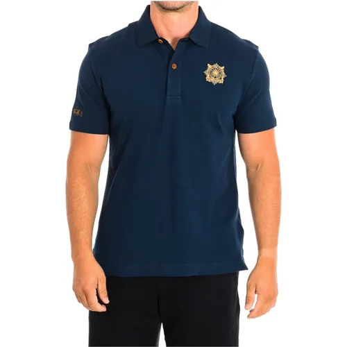 Kurzarm Polo Shirt in Olivgrün - LA MARTINA - Modalova