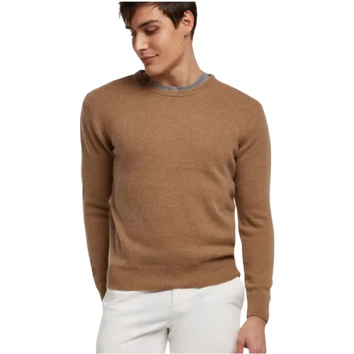 Woll- und Kaschmir-Crew-Neck-Pullover , Herren, Größe: L - Brooks Brothers - Modalova