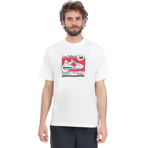 T-Shirts , Herren, Größe: XL - New Balance - Modalova