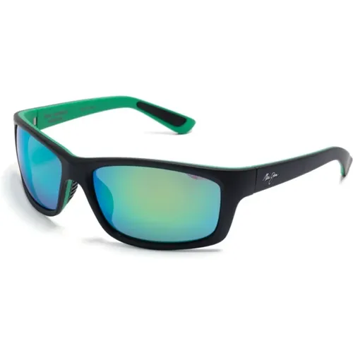 Kanaio Coast Gm766-02 Matte /Green Sunglasses , male, Sizes: 61 MM - Maui Jim - Modalova