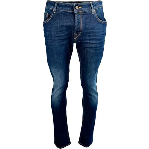 Schlanke Jeans , Herren, Größe: W36 - Hand Picked - Modalova