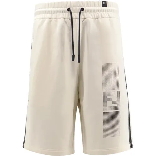 Men's Clothing Shorts White Ss24 , male, Sizes: XL - Fendi - Modalova