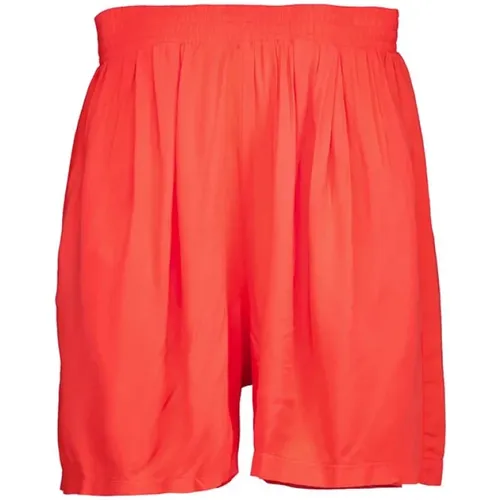 Flowy Viscose Beach Shorts , female, Sizes: S, XS - 10Days - Modalova