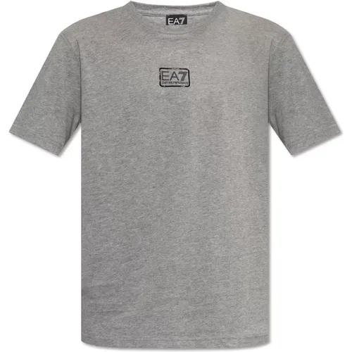 T-Shirt mit Logo , Herren, Größe: 2XL - Emporio Armani EA7 - Modalova