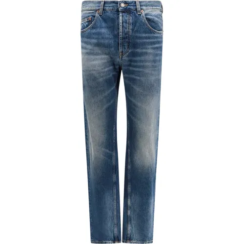 Biologische Baumwoll-Jeans mit niedriger Taille , Herren, Größe: W33 - Saint Laurent - Modalova