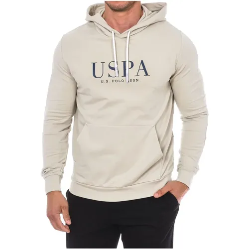 Hooded Sweatshirt with Adjustable Drawstring , male, Sizes: M - U.s. Polo Assn. - Modalova