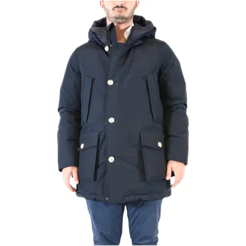 Waterproof Arctic Parka with Duck Down Padding , male, Sizes: S, L, XL - Woolrich - Modalova