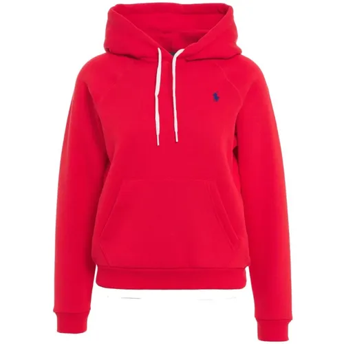 Roter Sweatshirt für Damen , Damen, Größe: M - Ralph Lauren - Modalova