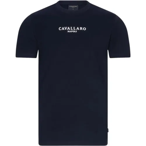 Beradino Dark T-shirts , male, Sizes: 2XL - Cavallaro - Modalova
