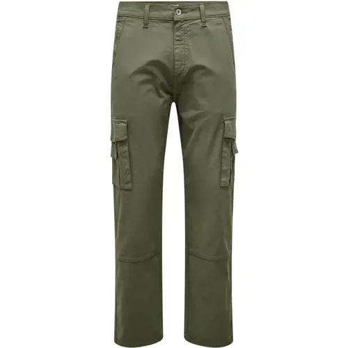 Cargo Loose Herrenhose , Herren, Größe: W34 - Only & Sons - Modalova