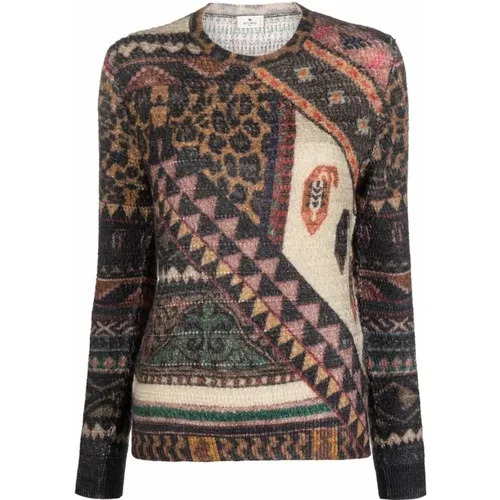Patterned Knit Sweater , female, Sizes: L - ETRO - Modalova