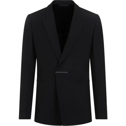 Schwarze Wolljacke Stilvolle Herren Oberbekleidung - Givenchy - Modalova
