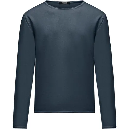 Cotton crew-neck sweater , male, Sizes: 3XL, S, 2XL, XL, L - BomBoogie - Modalova