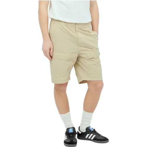 Canvas Cargo Shorts mit Logo Patch , Herren, Größe: XL - adidas Originals - Modalova