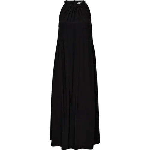 Elegantes Halterneck-Kleid in Schwarz , Damen, Größe: S - Co'Couture - Modalova