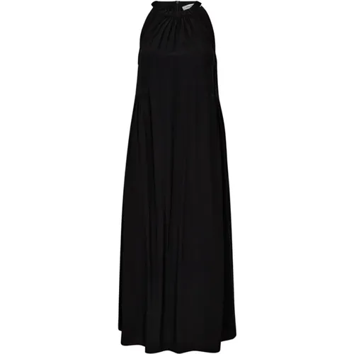 Elegantes Halterneck-Kleid in Schwarz , Damen, Größe: L - Co'Couture - Modalova