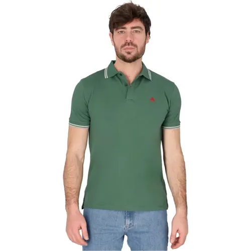 Iconic Polo Shirt with Contrast Details , male, Sizes: M - Peuterey - Modalova