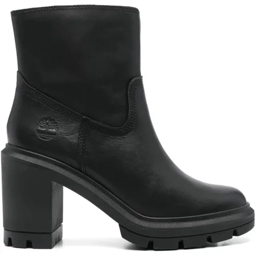 Leather Block Heel Boots , female, Sizes: 3 UK, 4 UK, 5 1/2 UK, 6 1/2 UK, 2 1/2 UK - Timberland - Modalova