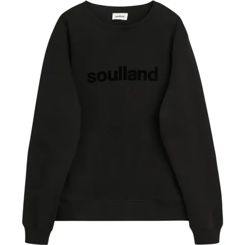 Relaxed-fit Crewneck-Sweatshirt aus gebürstetem Fleece - Soulland - Modalova