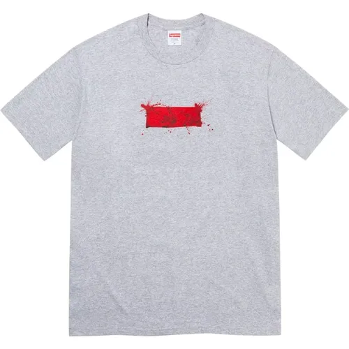 Limitierte Auflage Box Logo Tee Heather Grey , Herren, Größe: L - Supreme - Modalova