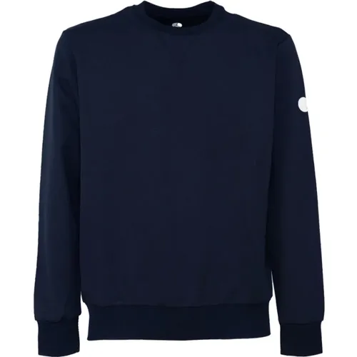 Blau Navy Technischer Stoff Crewneck Sweatshirt , Herren, Größe: 3XL - People of Shibuya - Modalova
