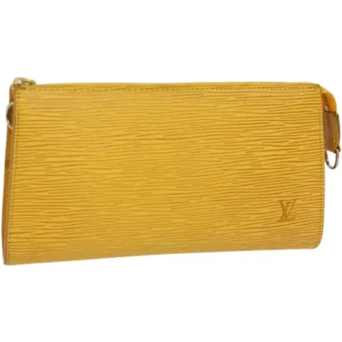 Gelbe Leder Louis Vuitton Clutch - Louis Vuitton Vintage - Modalova