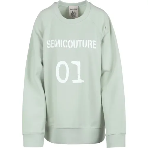 Y4Sp10 Sweatshirt , Damen, Größe: L - Semicouture - Modalova