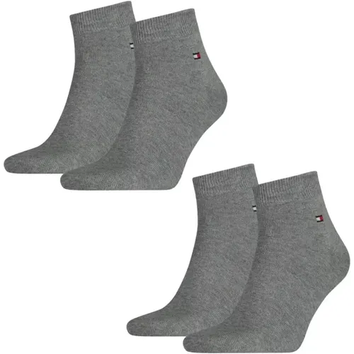 Quarter Socken Set Mittelgrau Melange - Tommy Hilfiger - Modalova