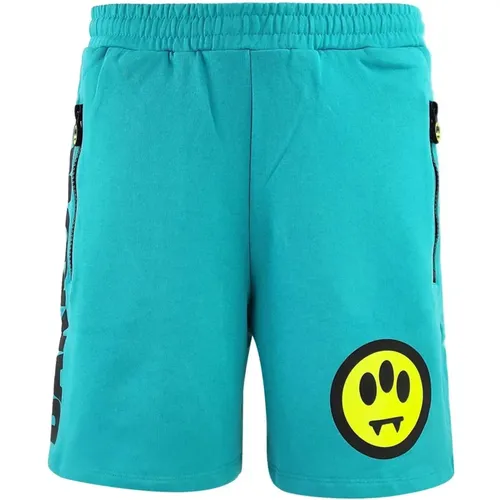 Azzurro Ss23 Cotton Shorts , male, Sizes: M - Barrow - Modalova