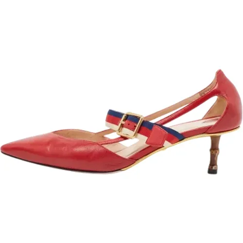 Pre-owned Leder Heels , Damen, Größe: 38 EU - Gucci Vintage - Modalova