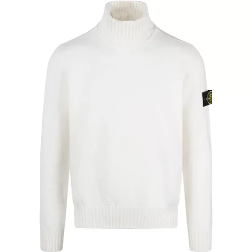 Slim Fit Turtleneck Cotton Sweater , male, Sizes: M, S, L, XL - Stone Island - Modalova