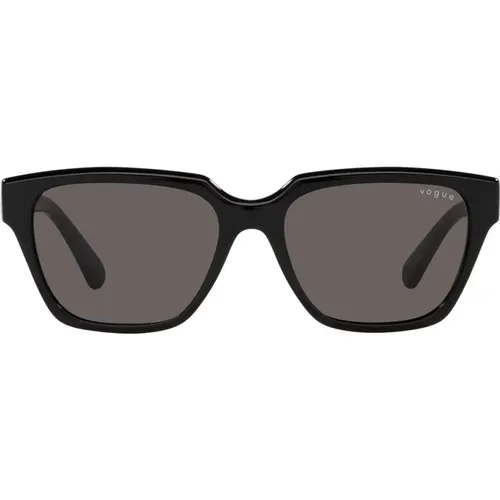 Square Sunglasses with Dark Grey Lenses , female, Sizes: 55 MM - Vogue - Modalova