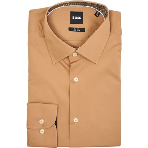 Slim Fit Cotton Shirt , male, Sizes: L, S, M - Hugo Boss - Modalova