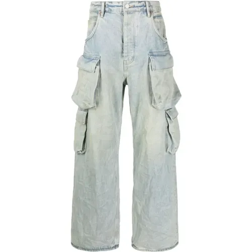 Relaxed Fit Double Cargo Jeans , male, Sizes: W34, W32, W31 - Purple Brand - Modalova