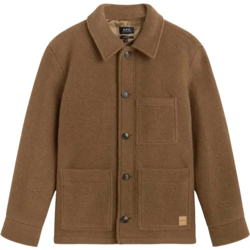 Wool Jacket Emile Patch , male, Sizes: L, M - A.p.c. - Modalova