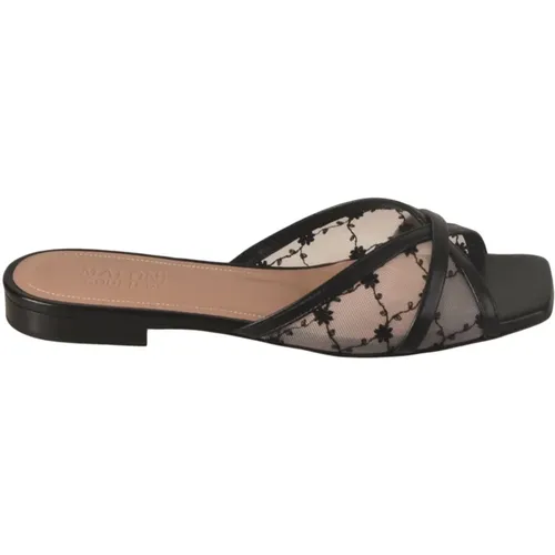 Schwarze Sandalen , Damen, Größe: 37 1/2 EU - Malone Souliers - Modalova